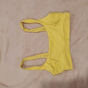 Aerie Sunny Yellow Scoop Neck Swim Top
